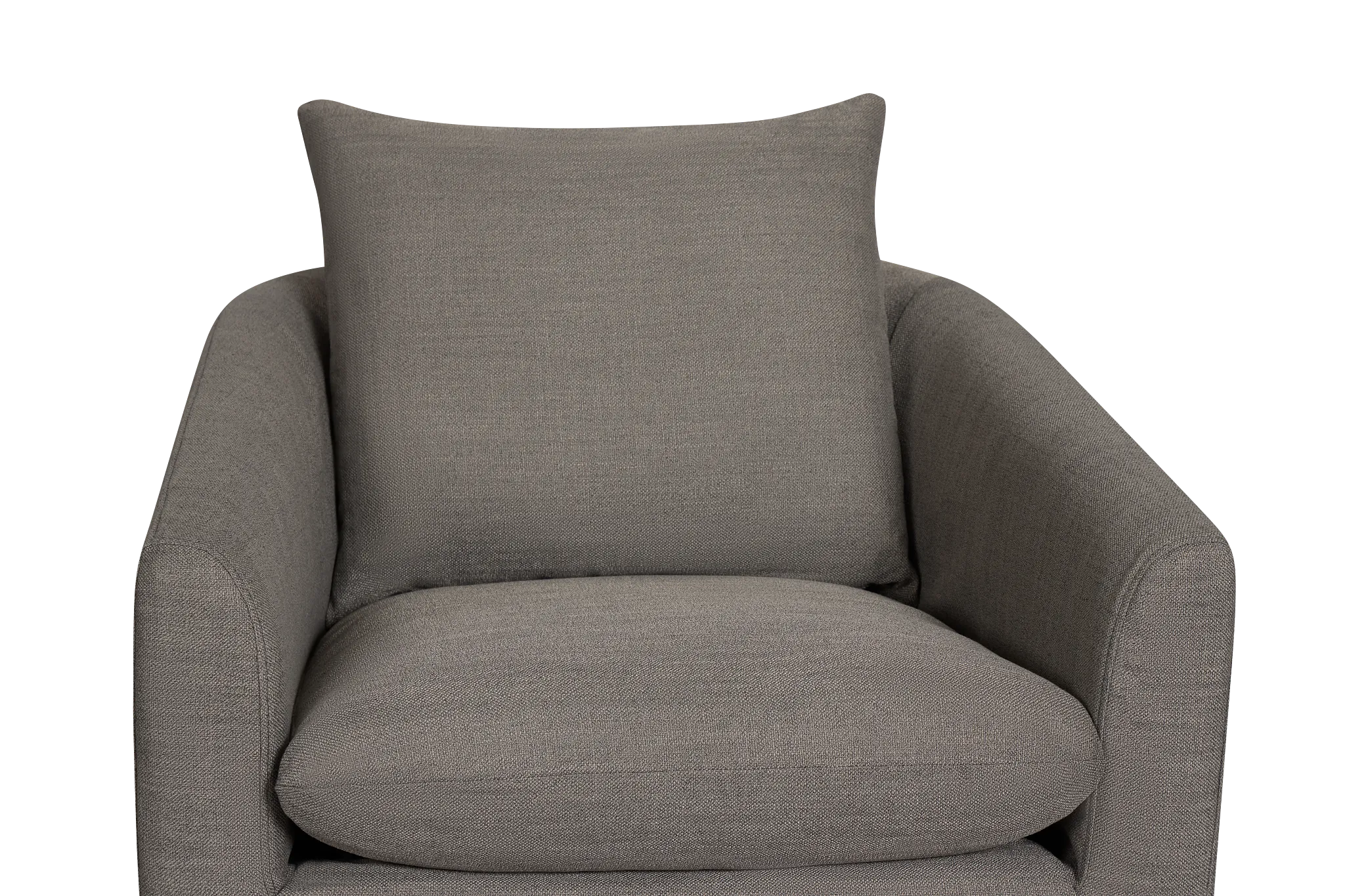 Willow Gray Fabric Swivel Chair