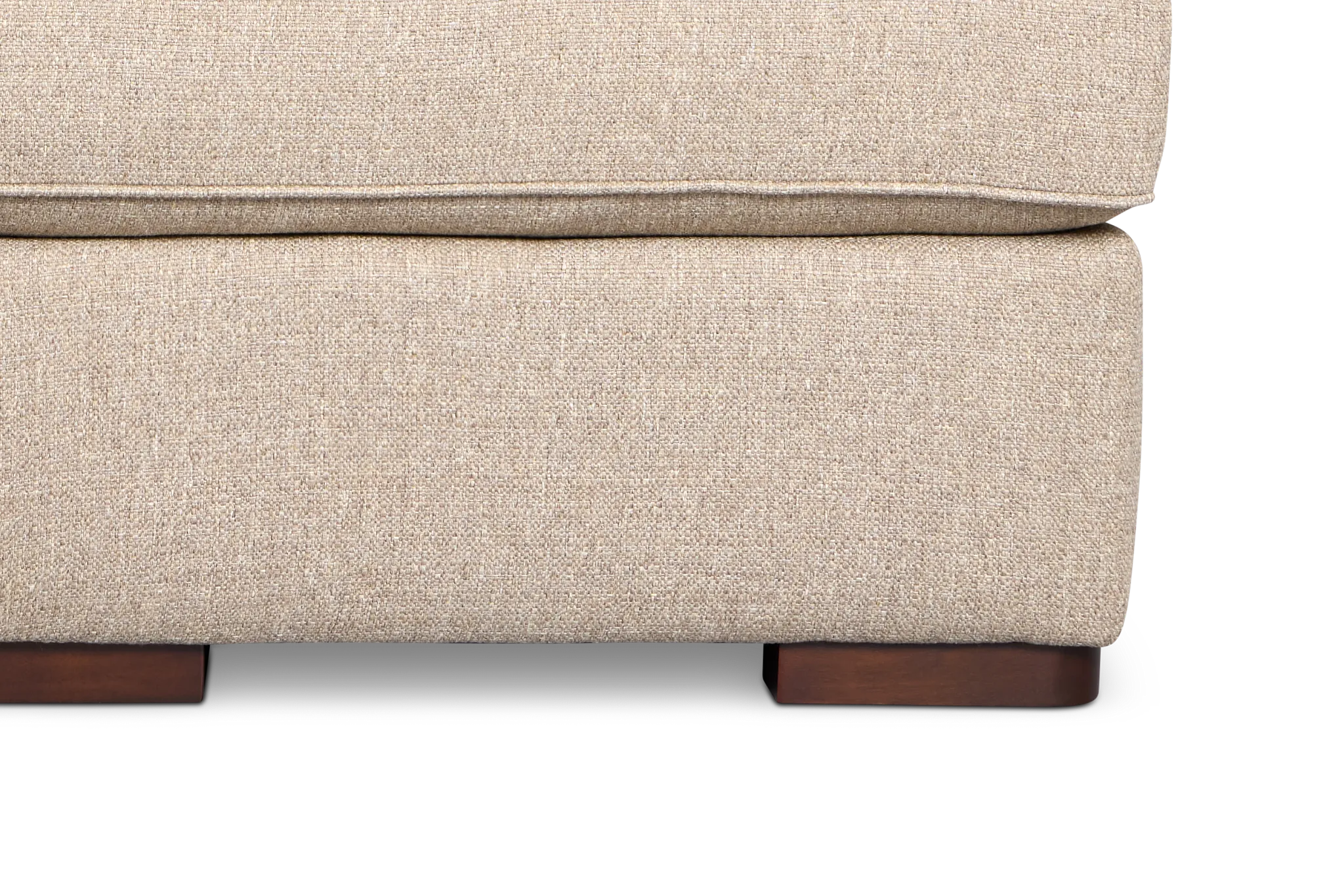 Sinclair Brown Fabric Right Chaise Memory Foam Sleeper Sectional
