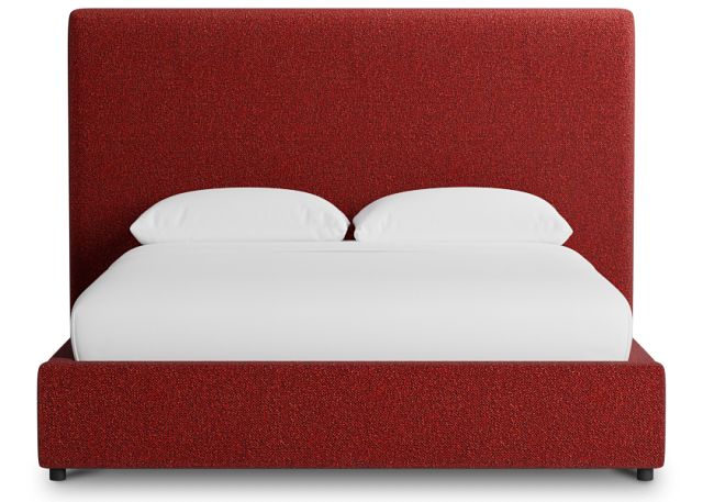 Grayton Elite Red 54" Upholstered Platform Bed