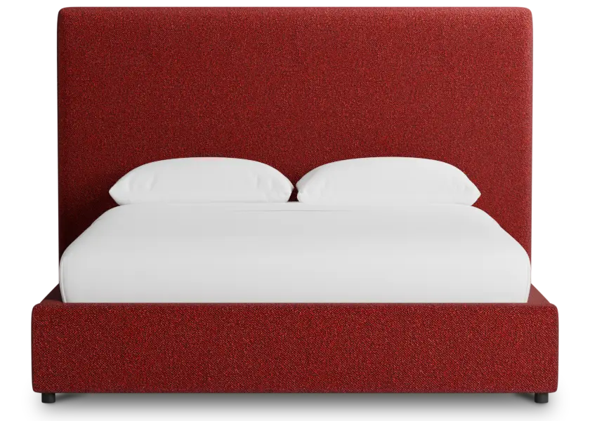 Grayton Elite Red 54" Upholstered Platform Bed Grayton Elite Red 54" Upholstered Platform Bed