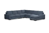 Edgewater Elevation Dark Blue Large Right Chaise Sectional