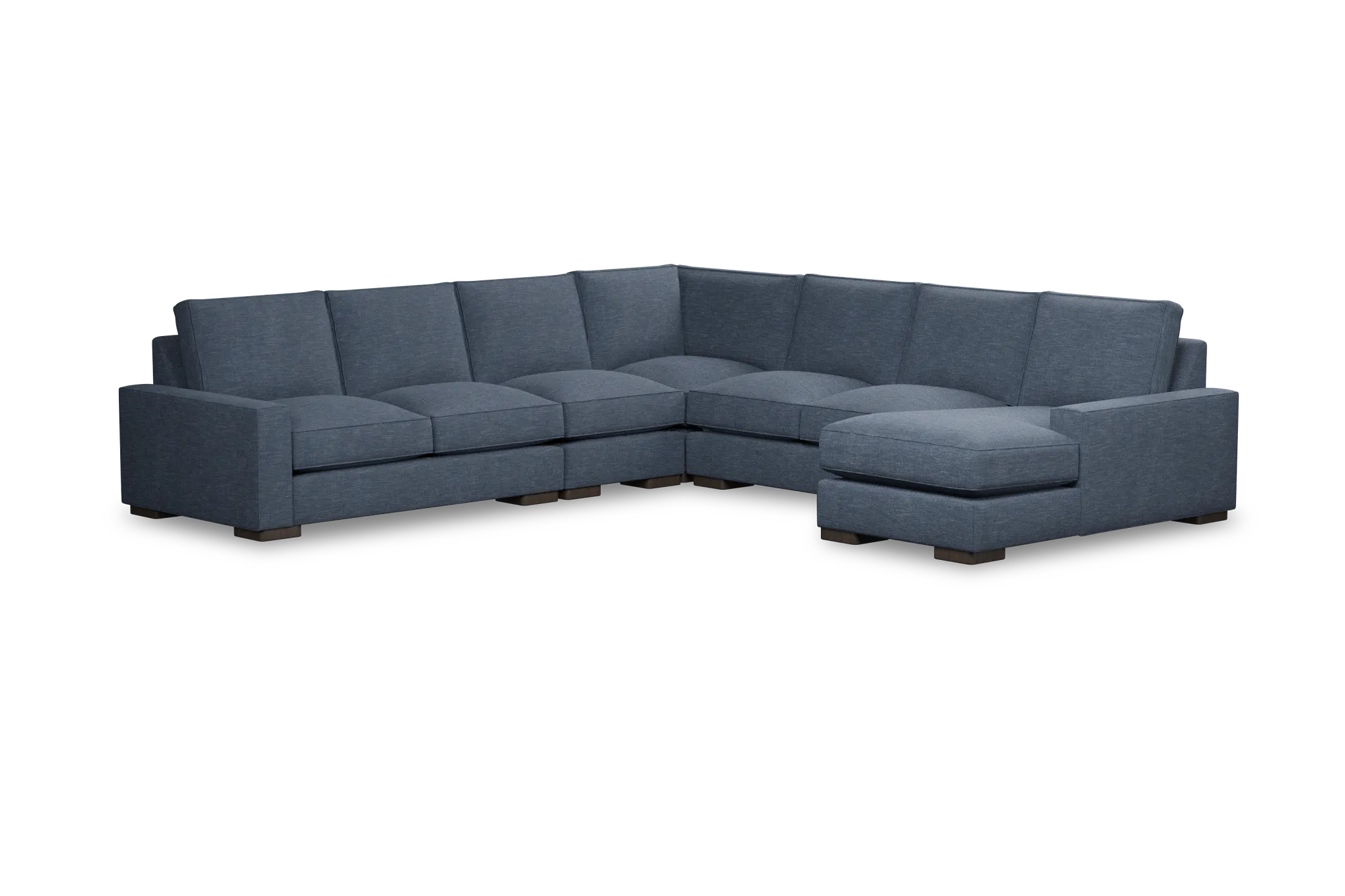 Edgewater Elevation Dark Blue Large Right Chaise Sectional