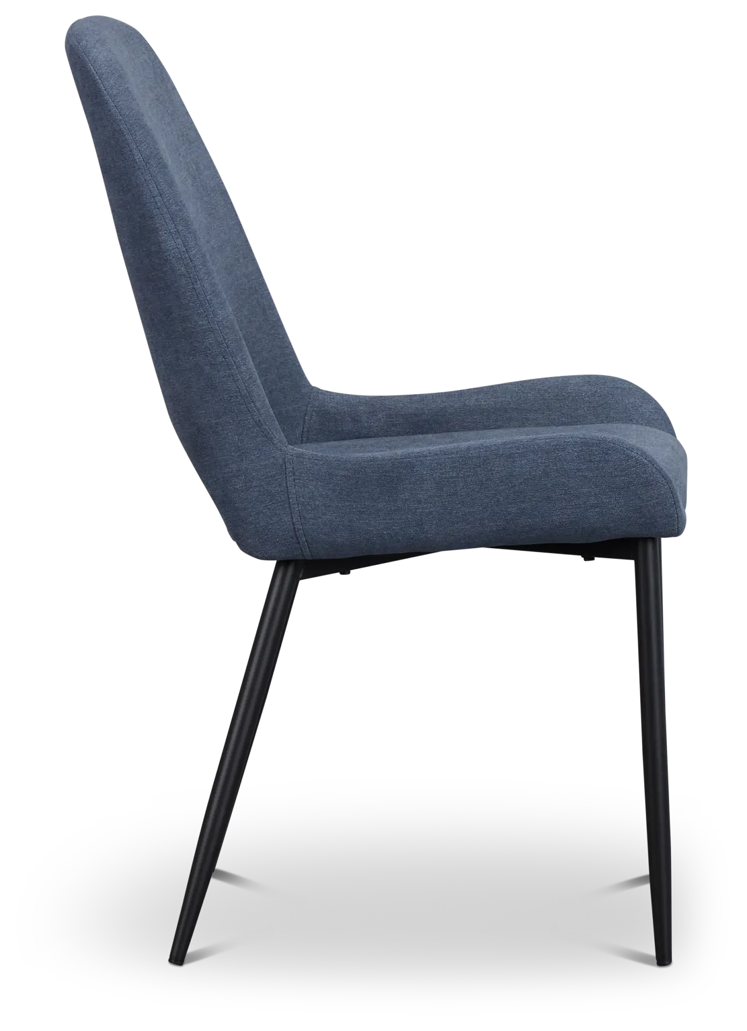 Brela Dark Blue Upholstered Side Chair Brela Dark Blue Upholstered Side Chair