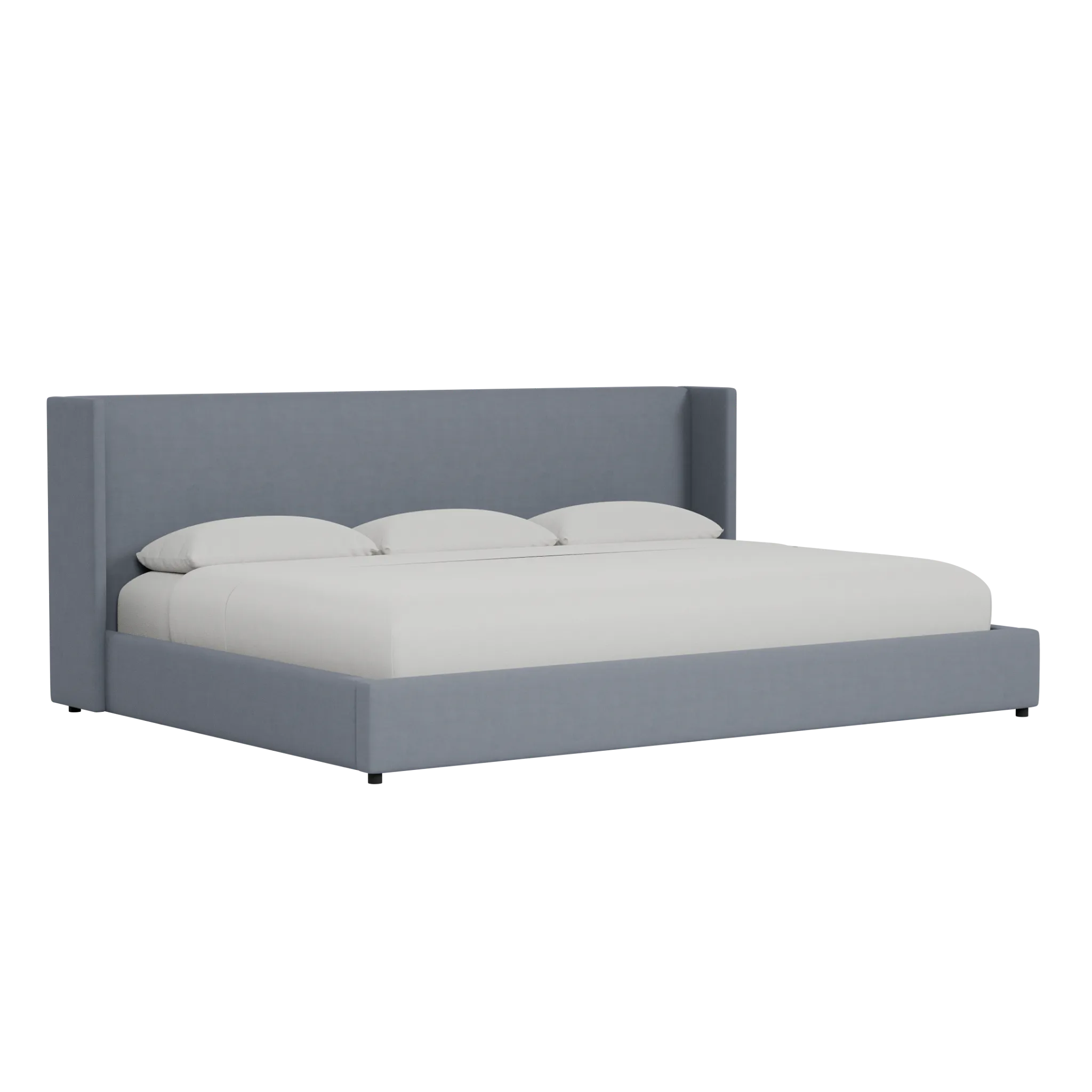 Captiva Joya Gray 48" Upholstered Shelter Bed