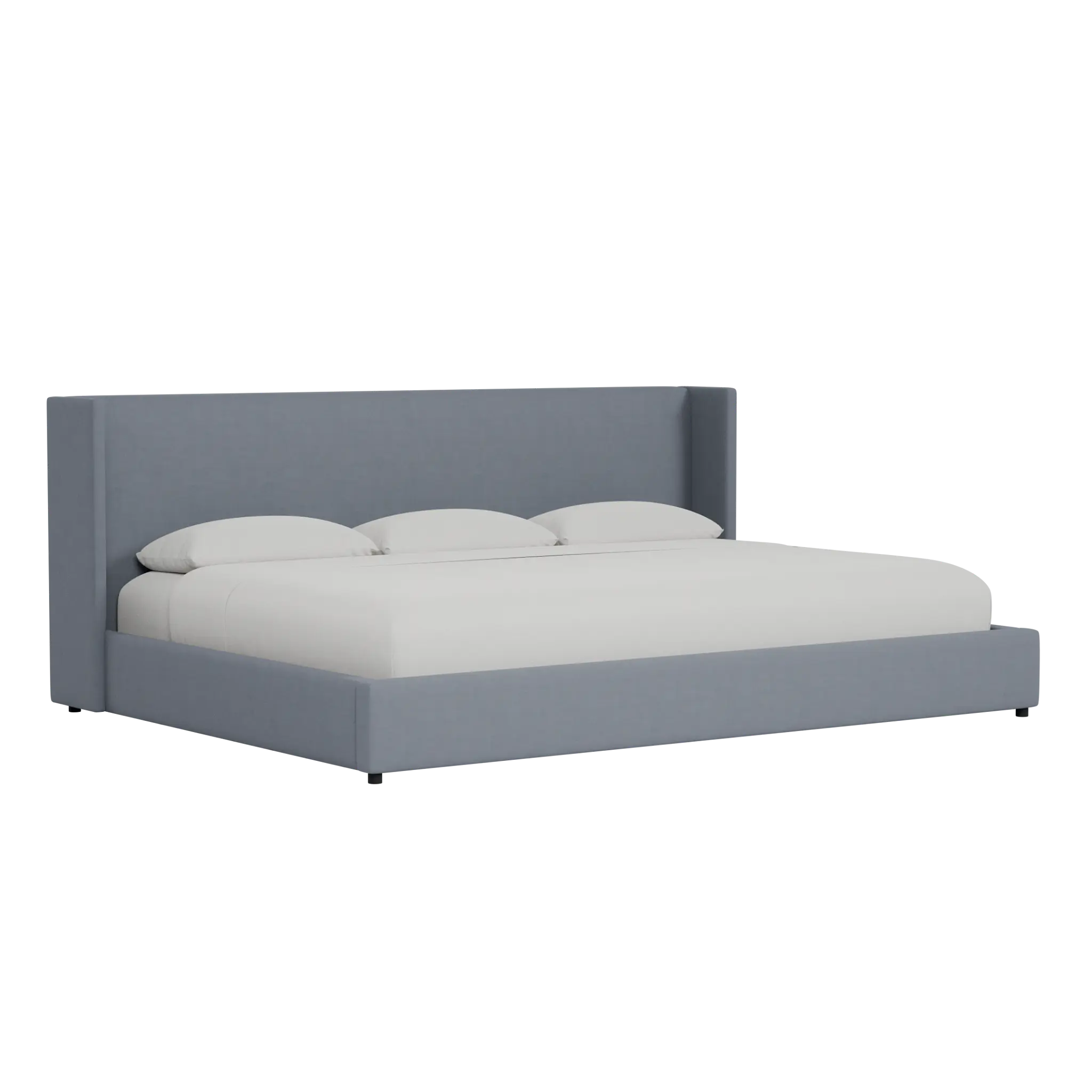 Captiva Joya Gray 48" Upholstered Shelter Bed Captiva Joya Gray 48" Upholstered Shelter Bed