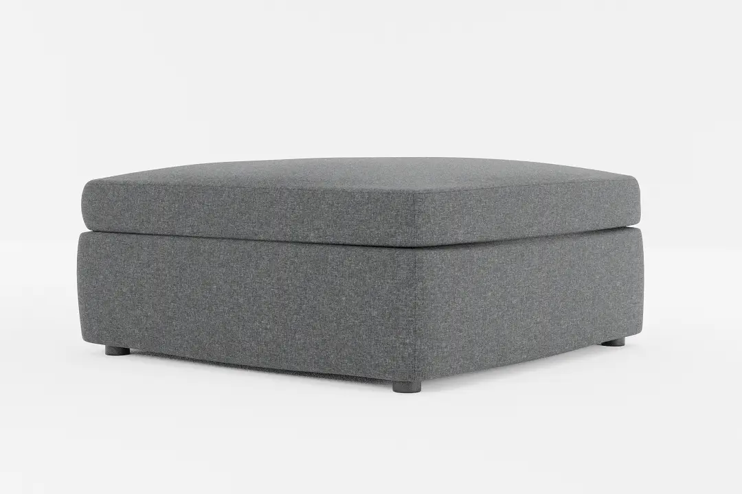Destin Delray Dark Gray Fabric Cocktail Ottoman Destin Delray Dark Gray Fabric Cocktail Ottoman