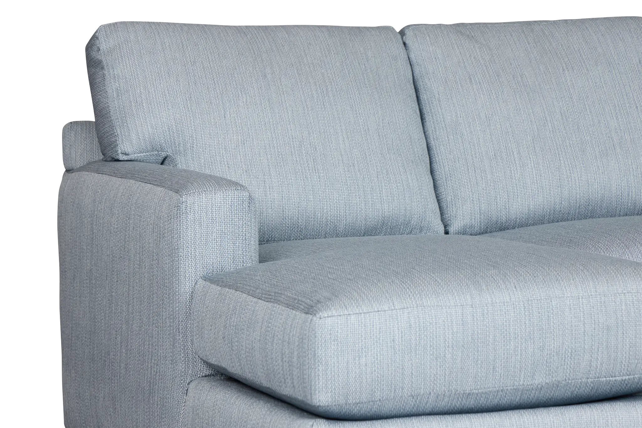 Rhodes Light Blue Fabric Medium Left Chaise Sectional Rhodes Light Blue Fabric Medium Left Chaise Sectional