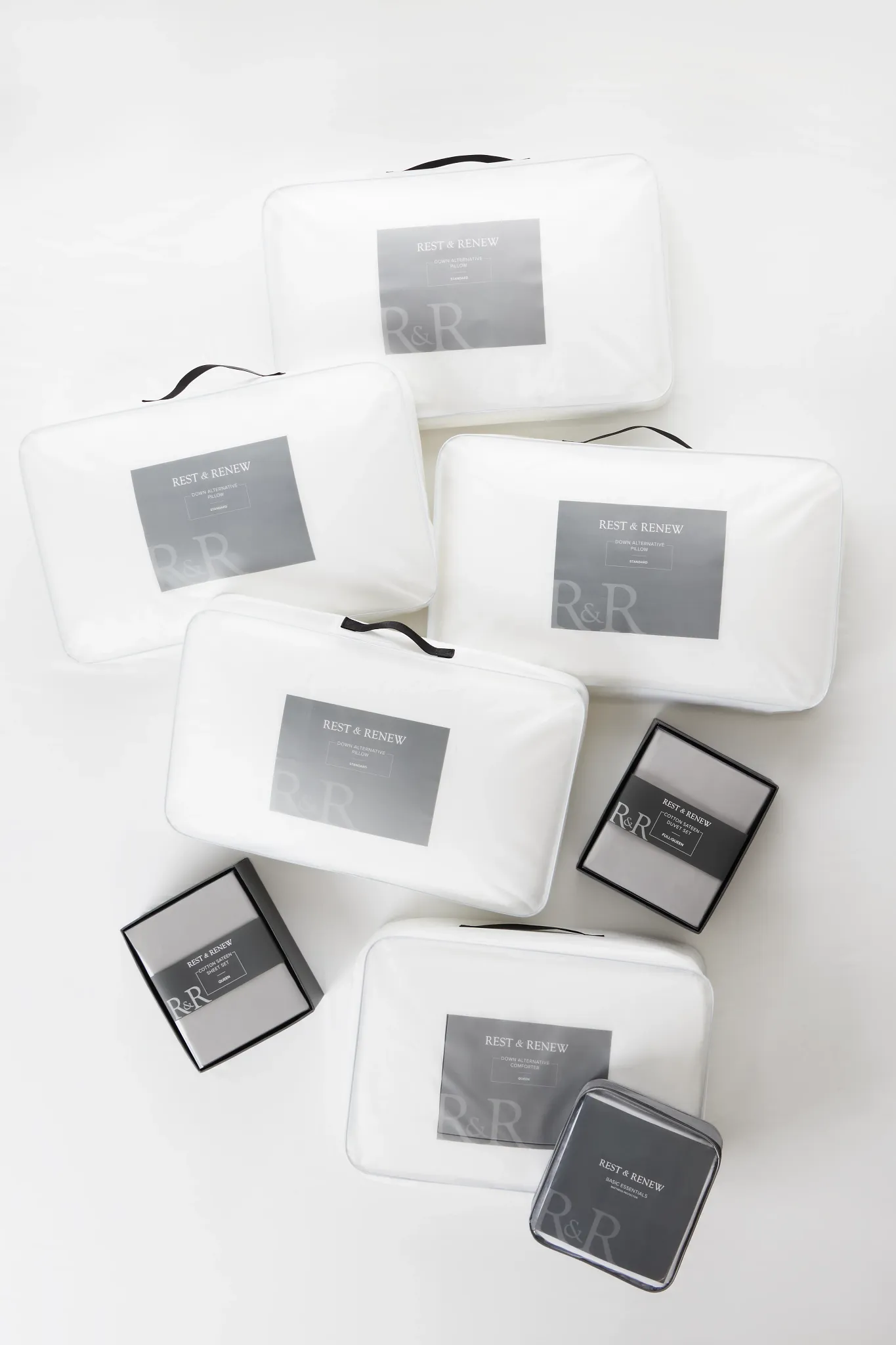 Rest & Renew Cotton Sateen White 300 Thread Duvet Set