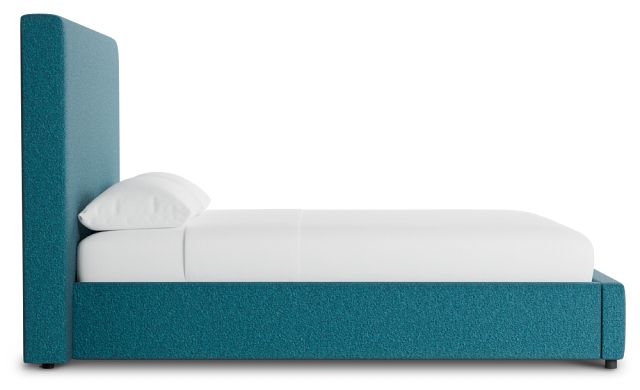 Grayton Elite Teal 54" Upholstered Platform Bed