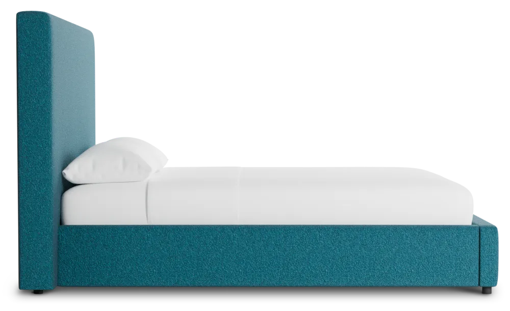 Grayton Elite Teal 54" Upholstered Platform Bed