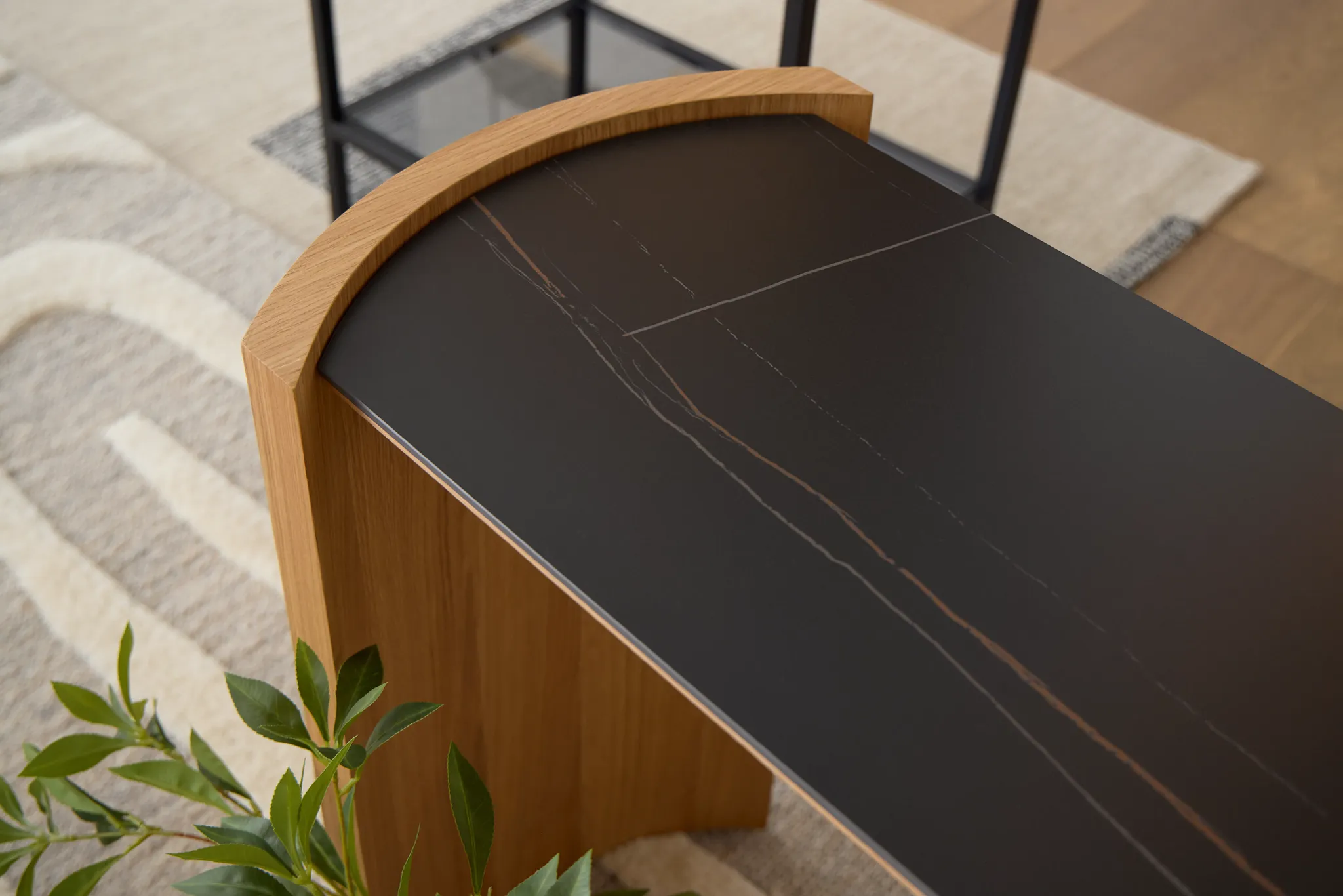 Nomad Light Tone Ceramic Sofa Table