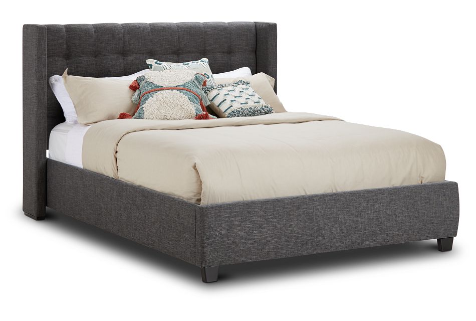 Chatham Dark Gray Low Platform Bed