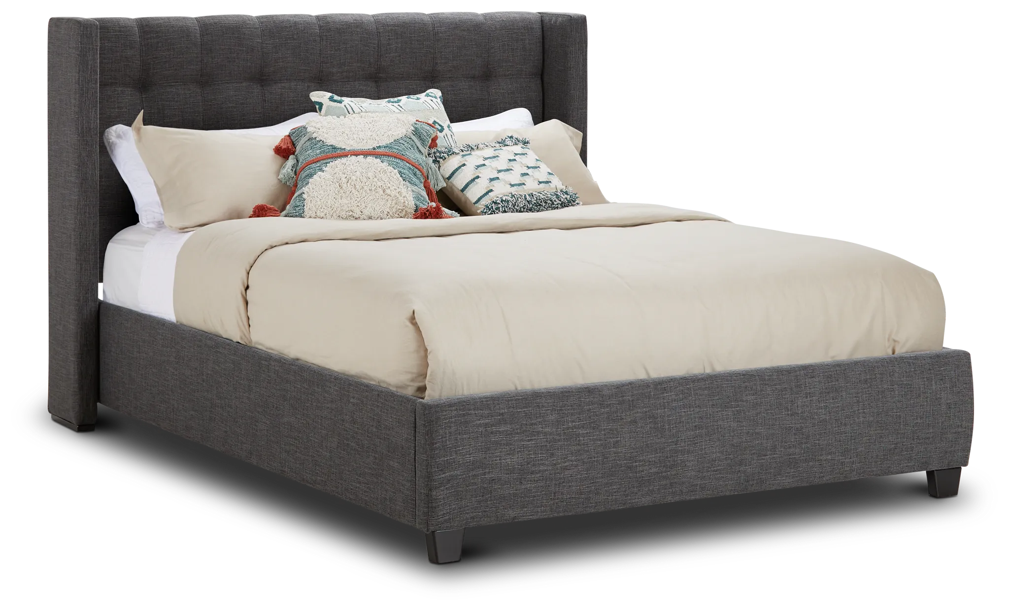 Chatham Dark Gray Low Platform Bed