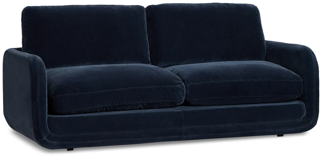 Jules Dark Blue Velvet Sofa