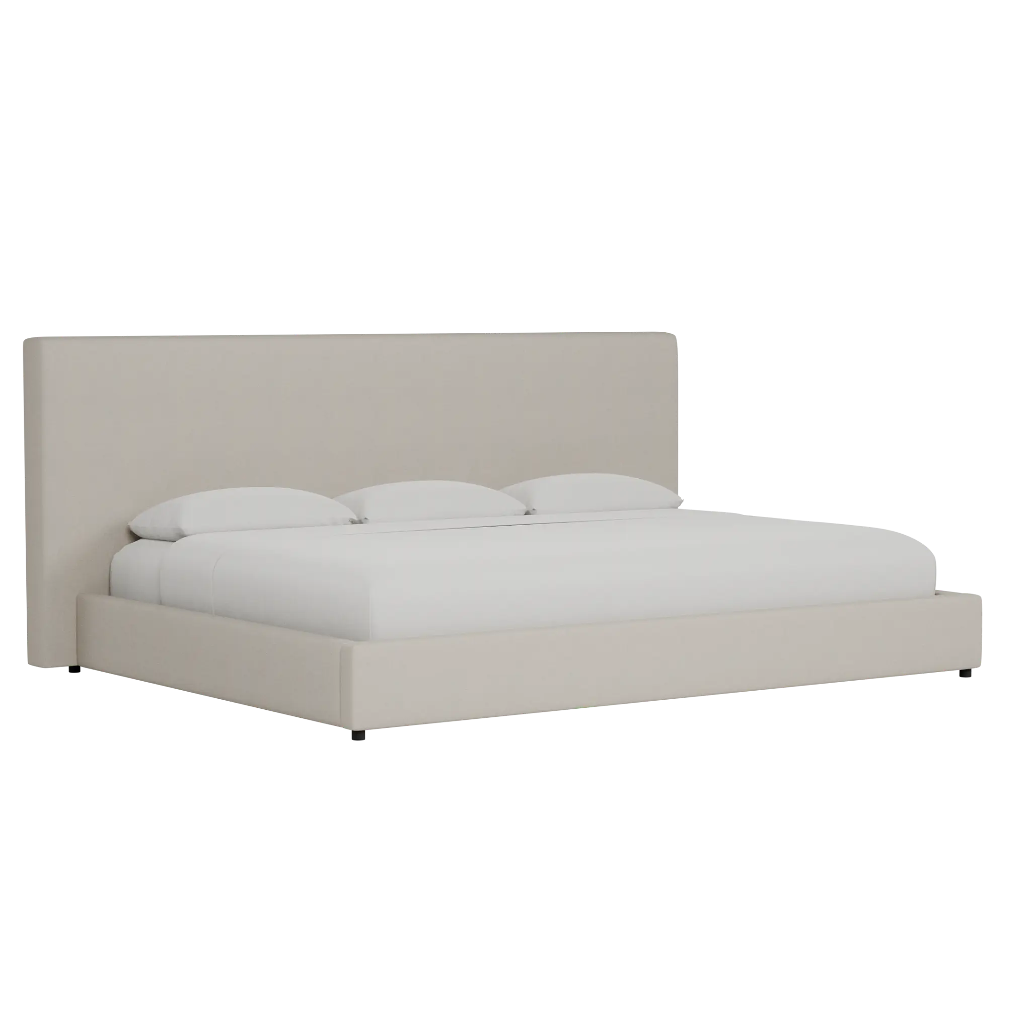 Grayton Suave Beige 54" Upholstered Platform Bed Grayton Suave Beige 54" Upholstered Platform Bed