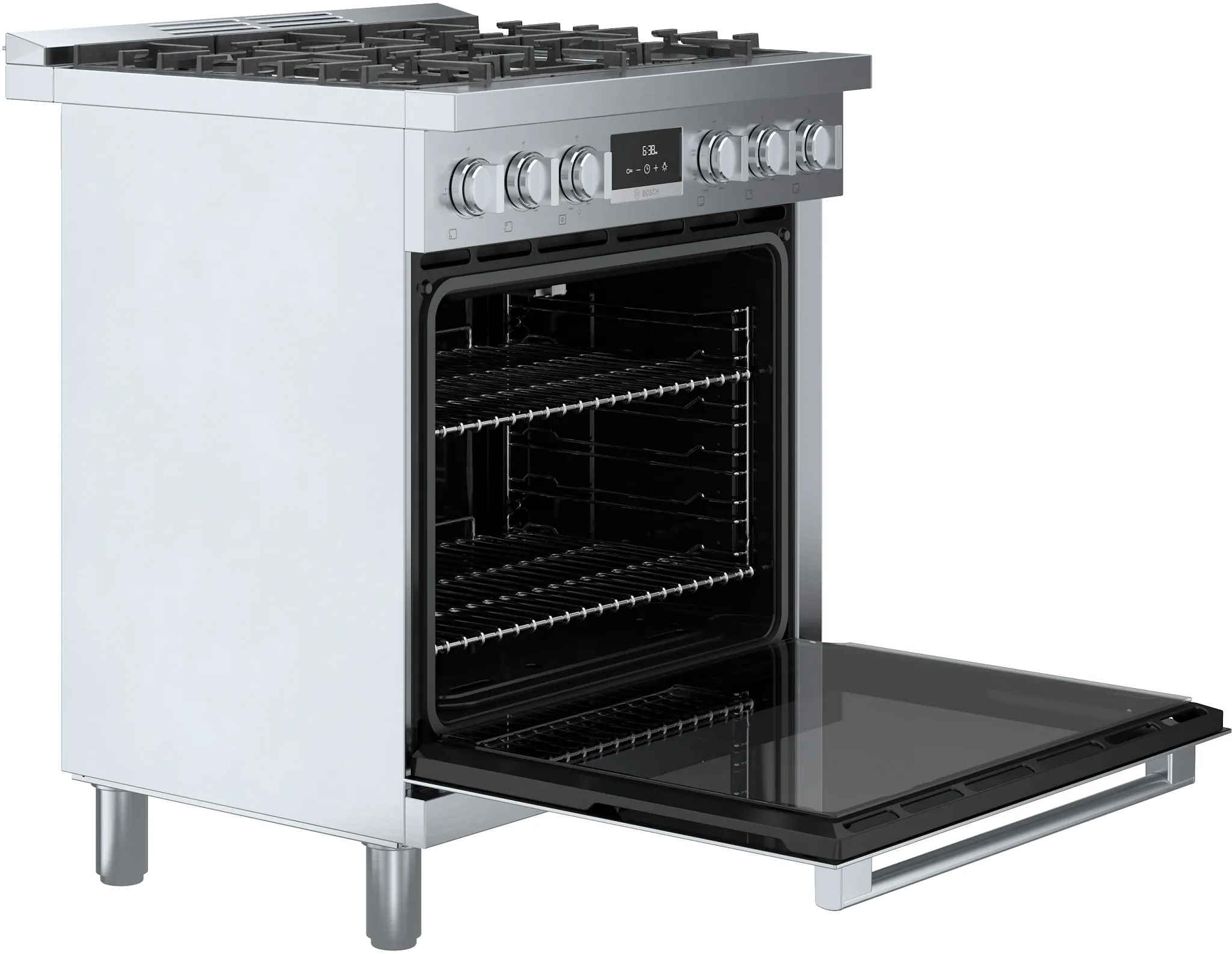 Bosch 800 Series Stainless Steel 30" Dual Fuel Range