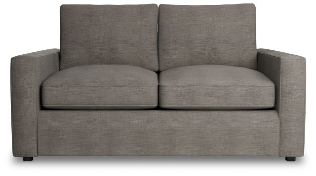 Siesta Victory Gray Fabric Loveseat