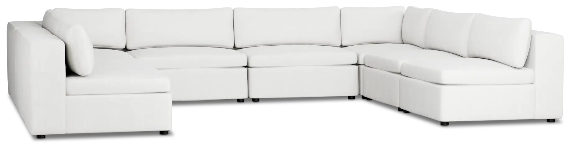 Destin Sutton White Fabric 8-piece Modular Sectional Destin Sutton White Fabric 8-piece Modular Sectional