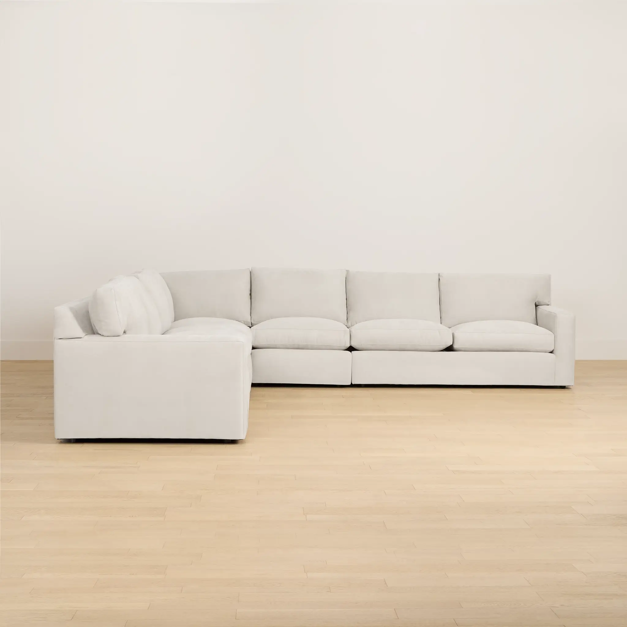 Hudson Gray Fabric Large Two-arm Sectional Hudson Gray Fabric Large Two-arm Sectional