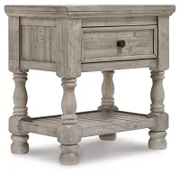 Harrastone Gray 1-drawer Nightstand