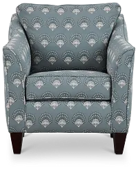 Chantilly Blue Fabric Accent Chair