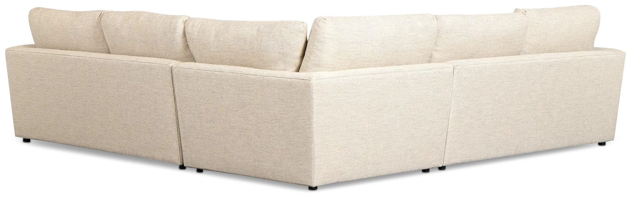 Maxwell Light Gray Fabric Small Two-arm Sectional Maxwell Light Gray Fabric Small Two-arm Sectional