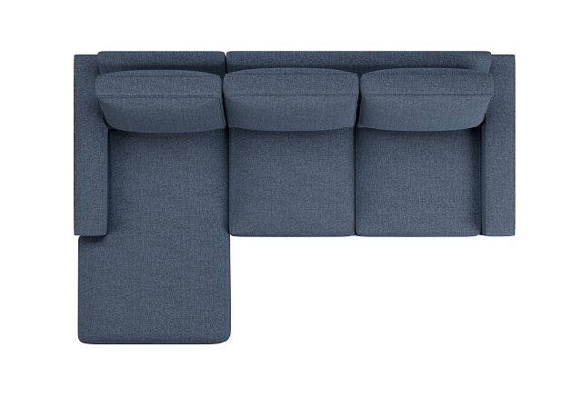 Edgewater Victory Dark Blue Left Chaise Sectional