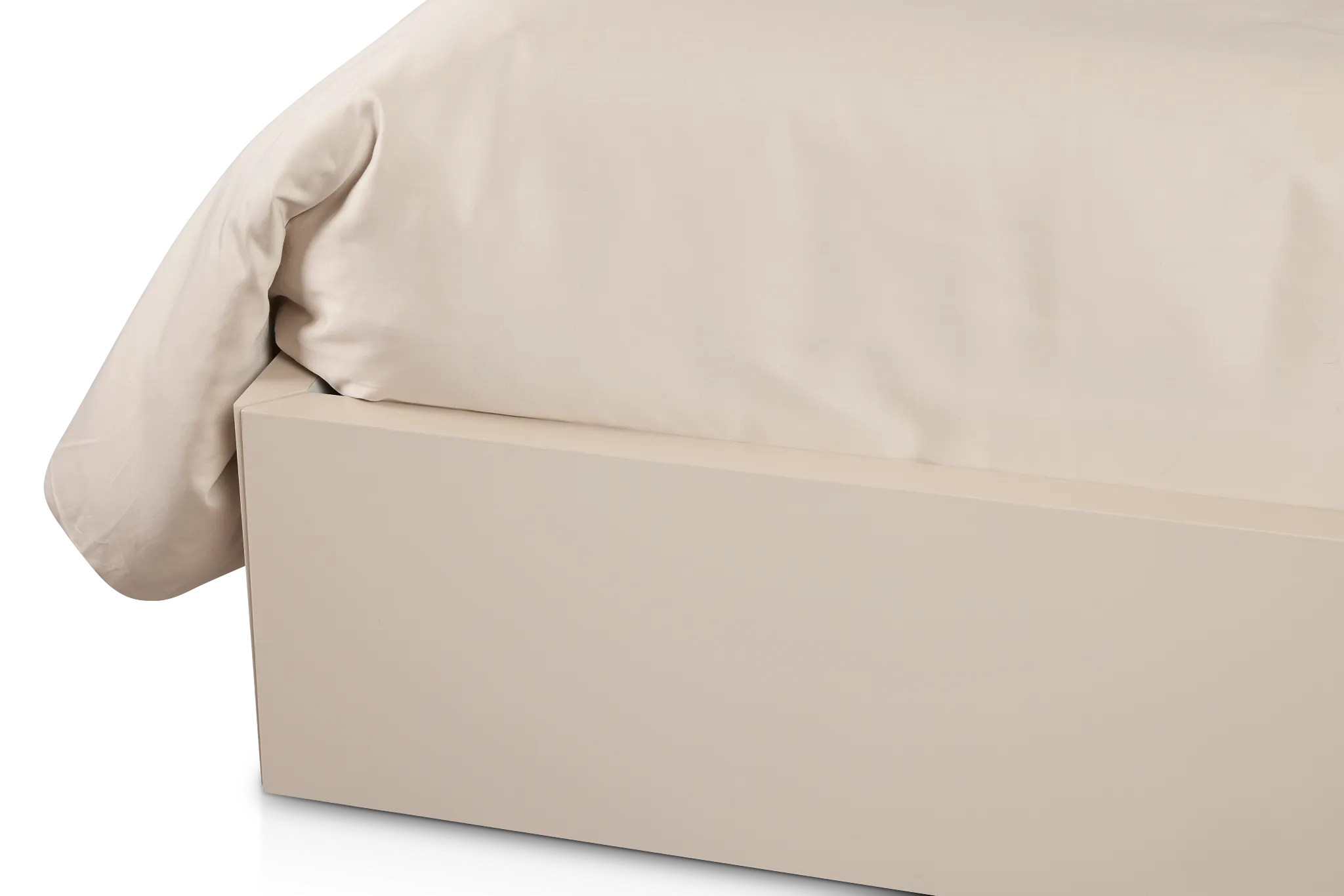 Brasilia Light Beige Platform Bed With Speaker