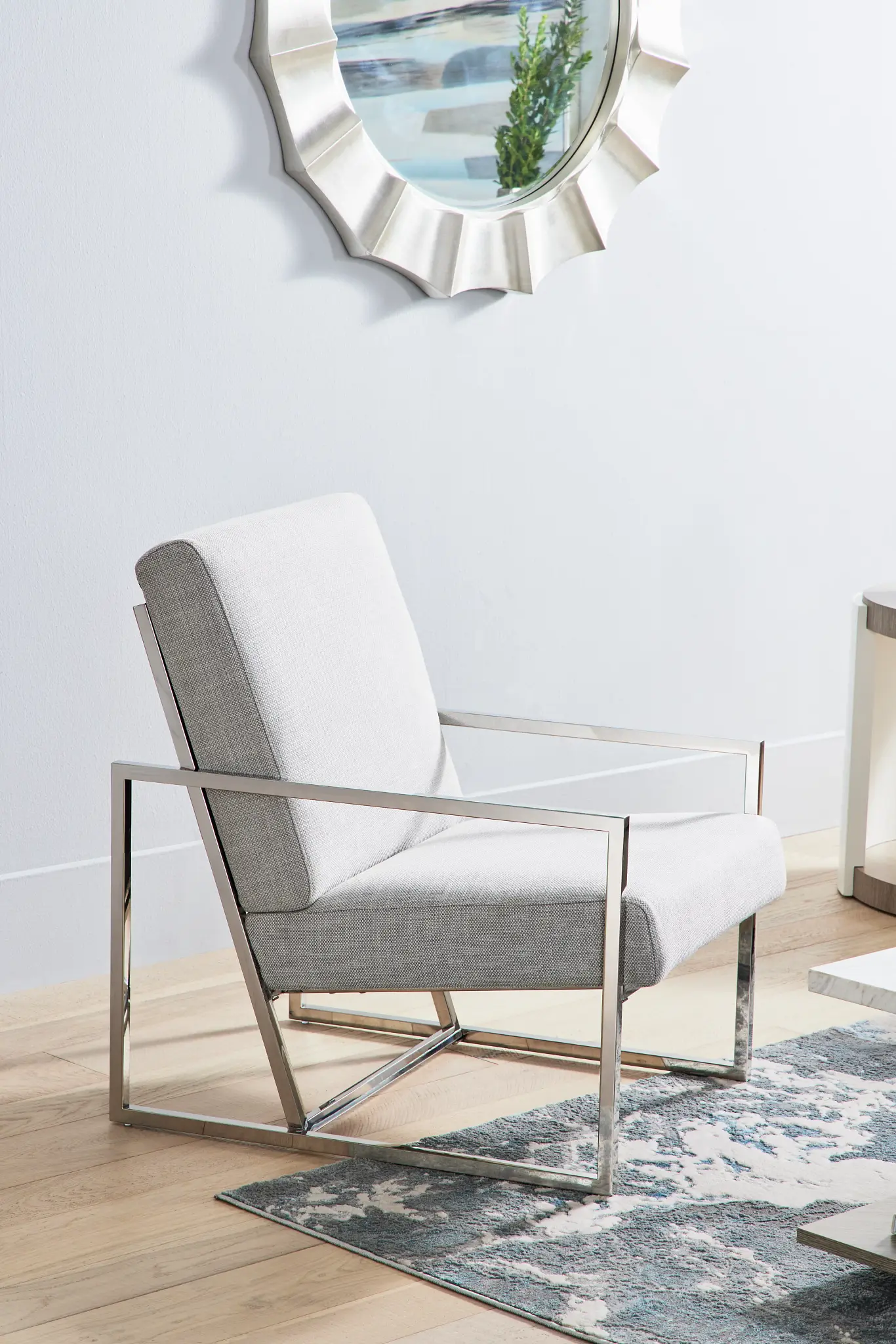 Megan Gray Fabric Accent Chair Megan Gray Fabric Accent Chair