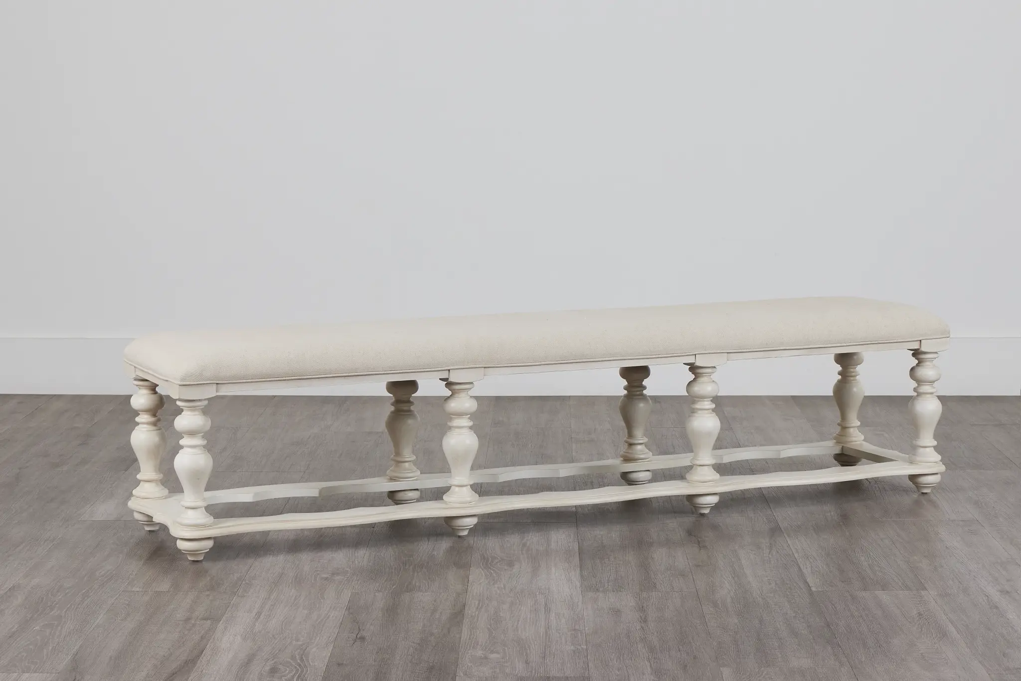 Savannah Ivory 83" Upholstered Dining Bench Savannah Ivory 83" Upholstered Dining Bench
