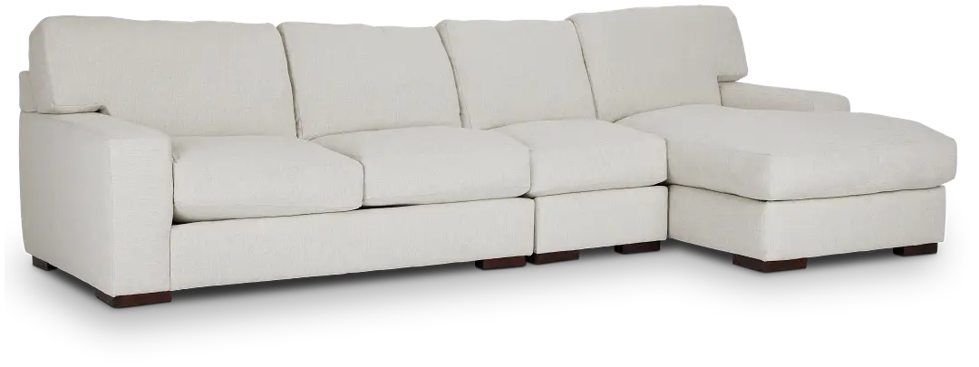 Veronica White Down Small Right Chaise Sectional Veronica White Down Small Right Chaise Sectional