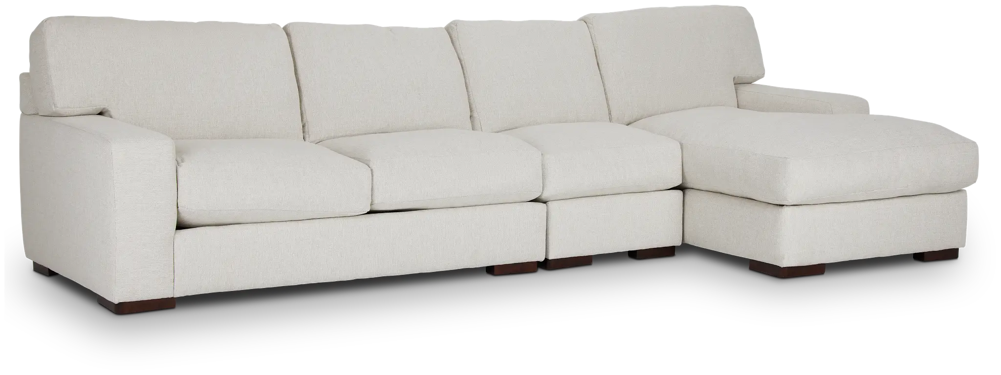 Veronica White Down Small Right Chaise Sectional Veronica White Down Small Right Chaise Sectional