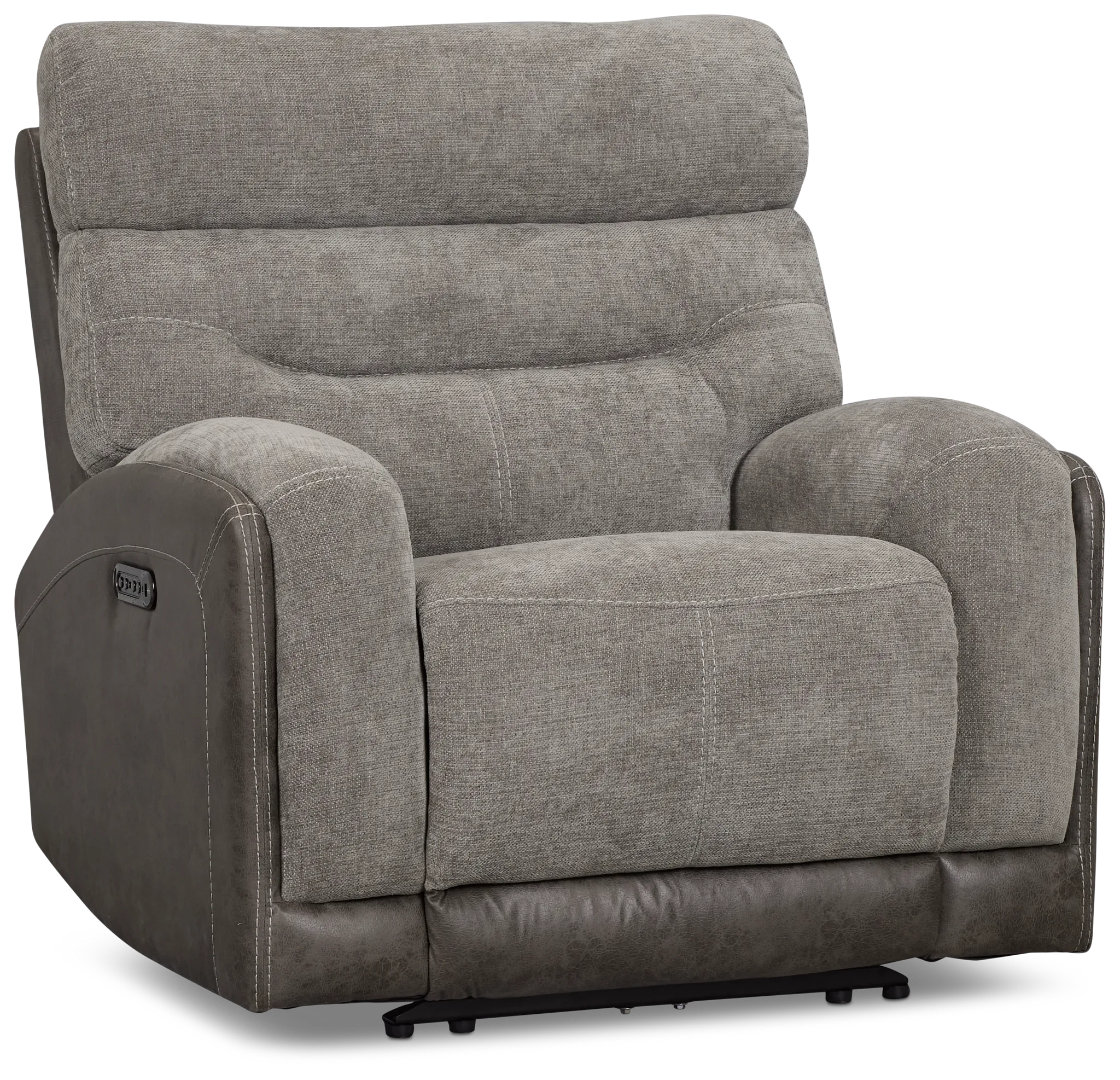 Travis Gray Fabric Power Recliner