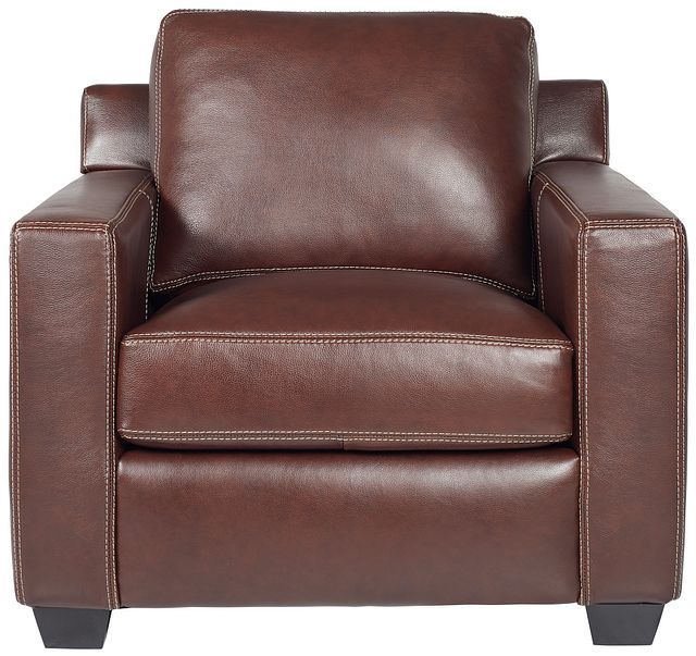 Carson Medium Brown Leather Chair (1)