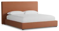 Grayton Sutton Orange 54" Upholstered Platform Bed