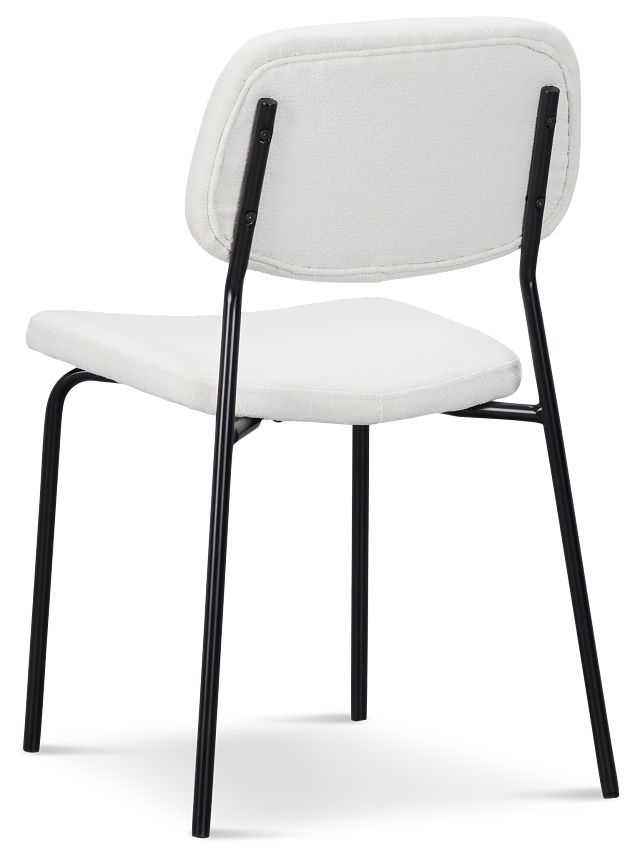 Andover White Upholstered Side Chair