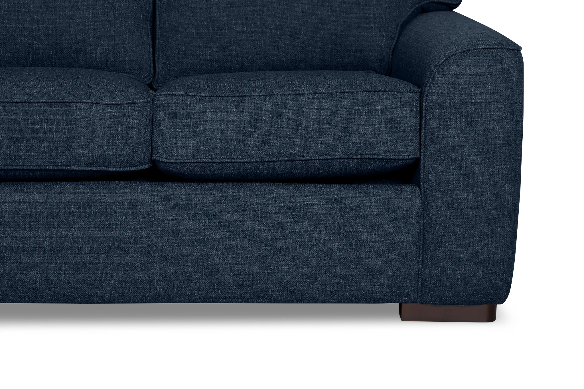 Sinclair Dark Blue Fabric Memory Foam Sleeper