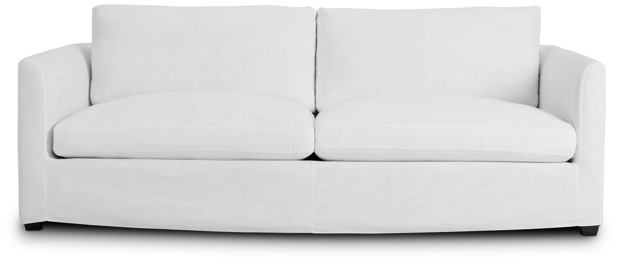 Willow 89" White Fabric Sofa Willow 89" White Fabric Sofa