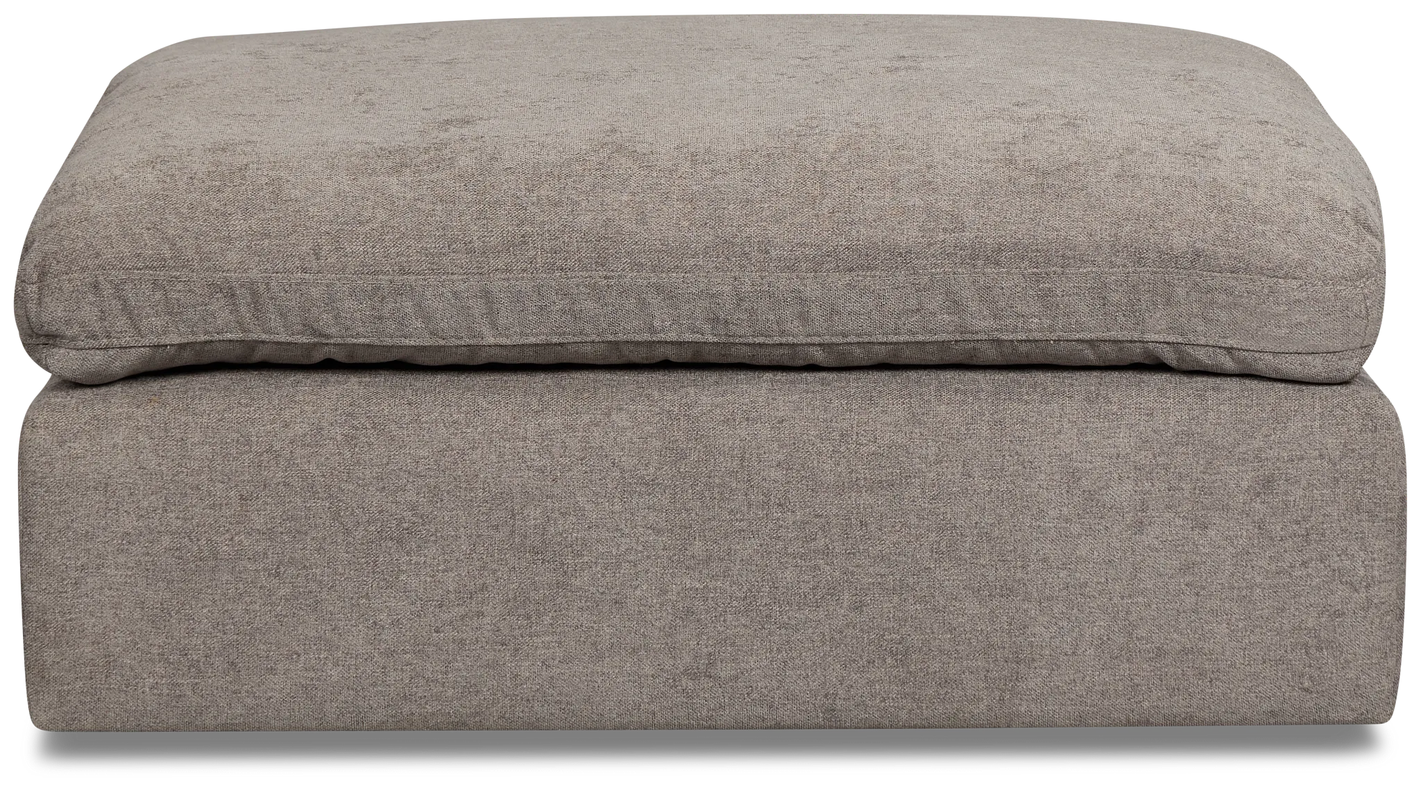 Drift Dark Gray Fabric Ottoman