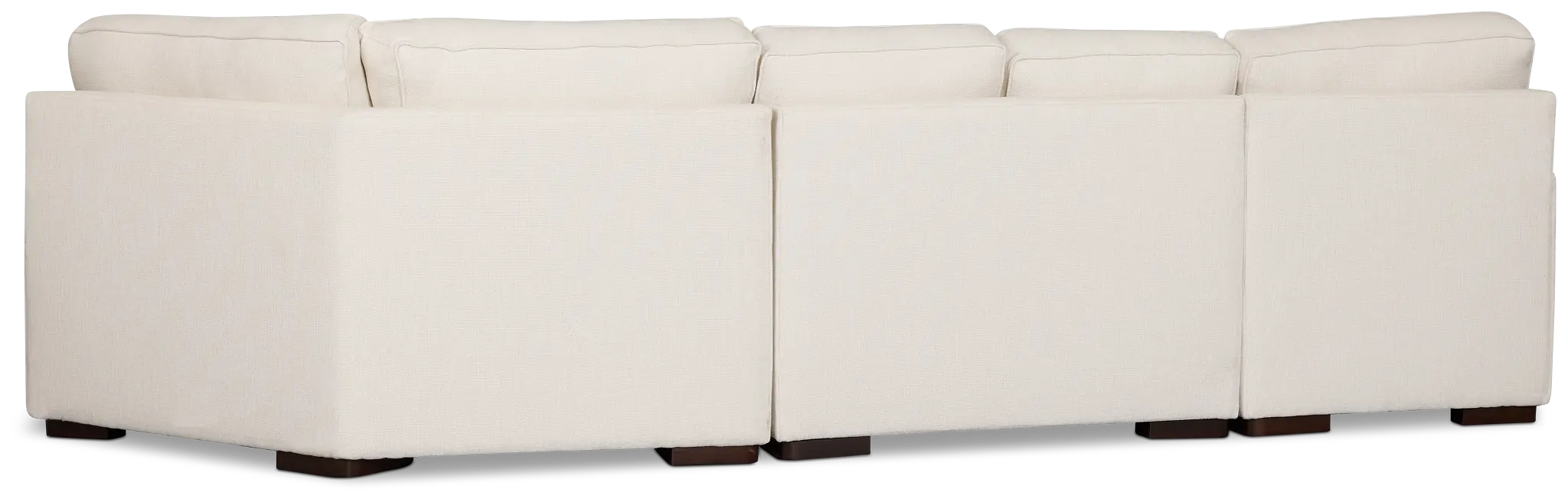 Sinclair Light Beige Fabric Left Chaise Cuddler Sectional Sinclair Light Beige Fabric Left Chaise Cuddler Sectional