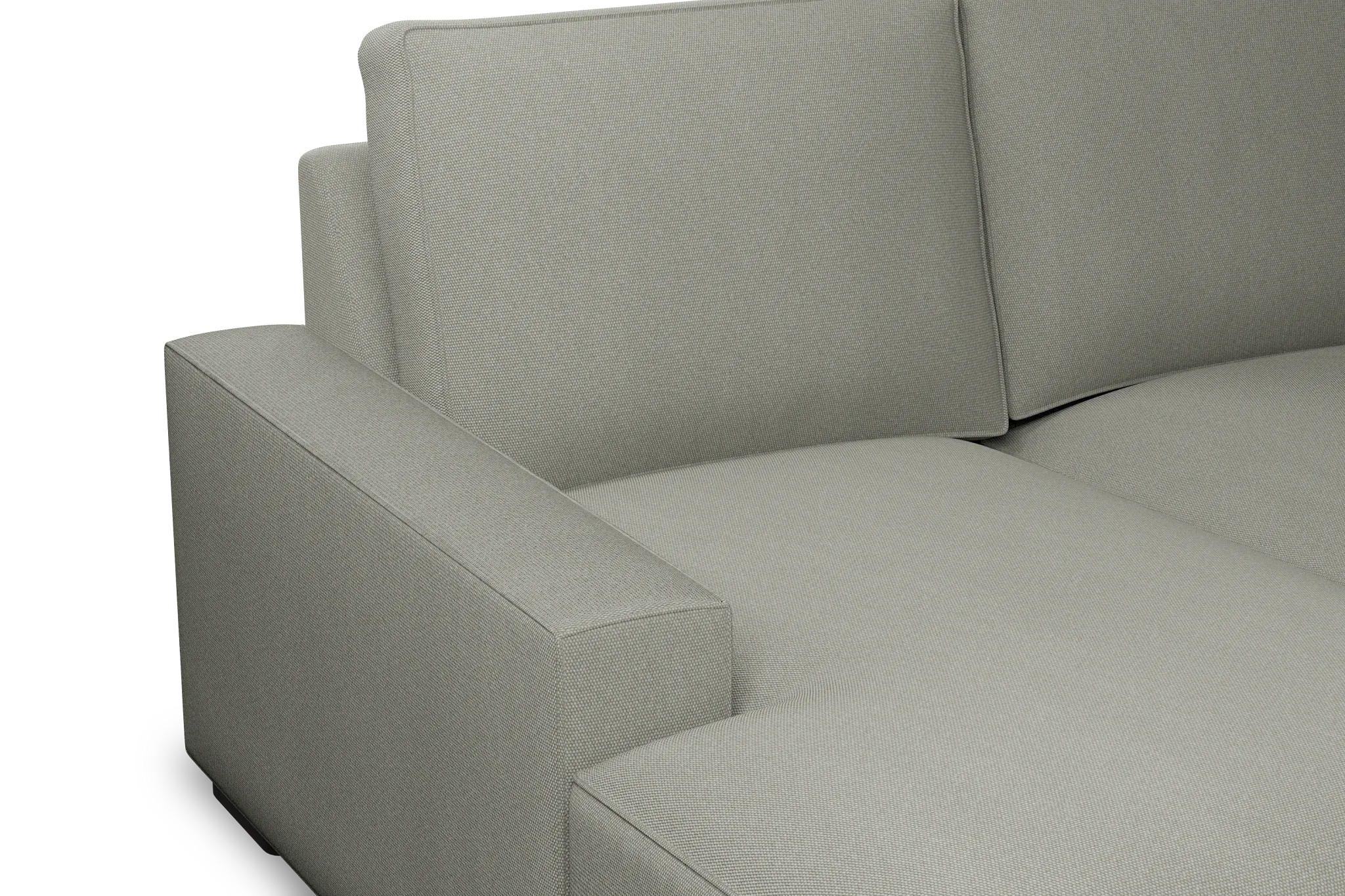 Edgewater Delray Pewter Left Chaise Sectional