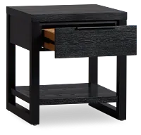 Williamsburg Black Square End Table