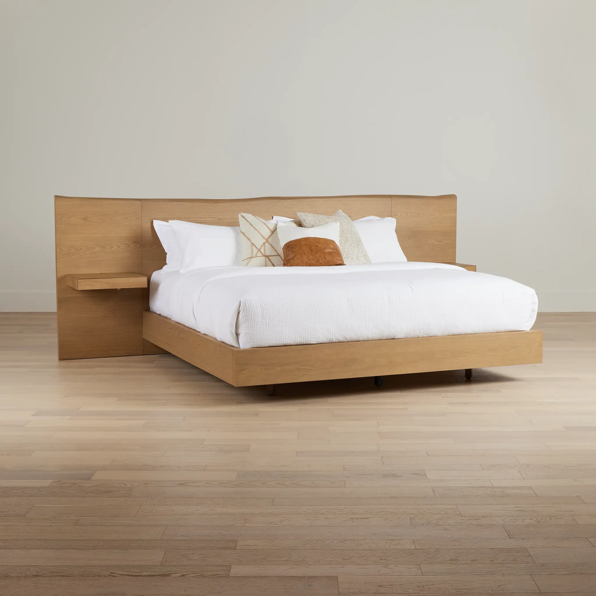 Haven Light Tone Spread Bed W/ Two Nightstands Haven Light Tone Spread Bed W/ Two Nightstands