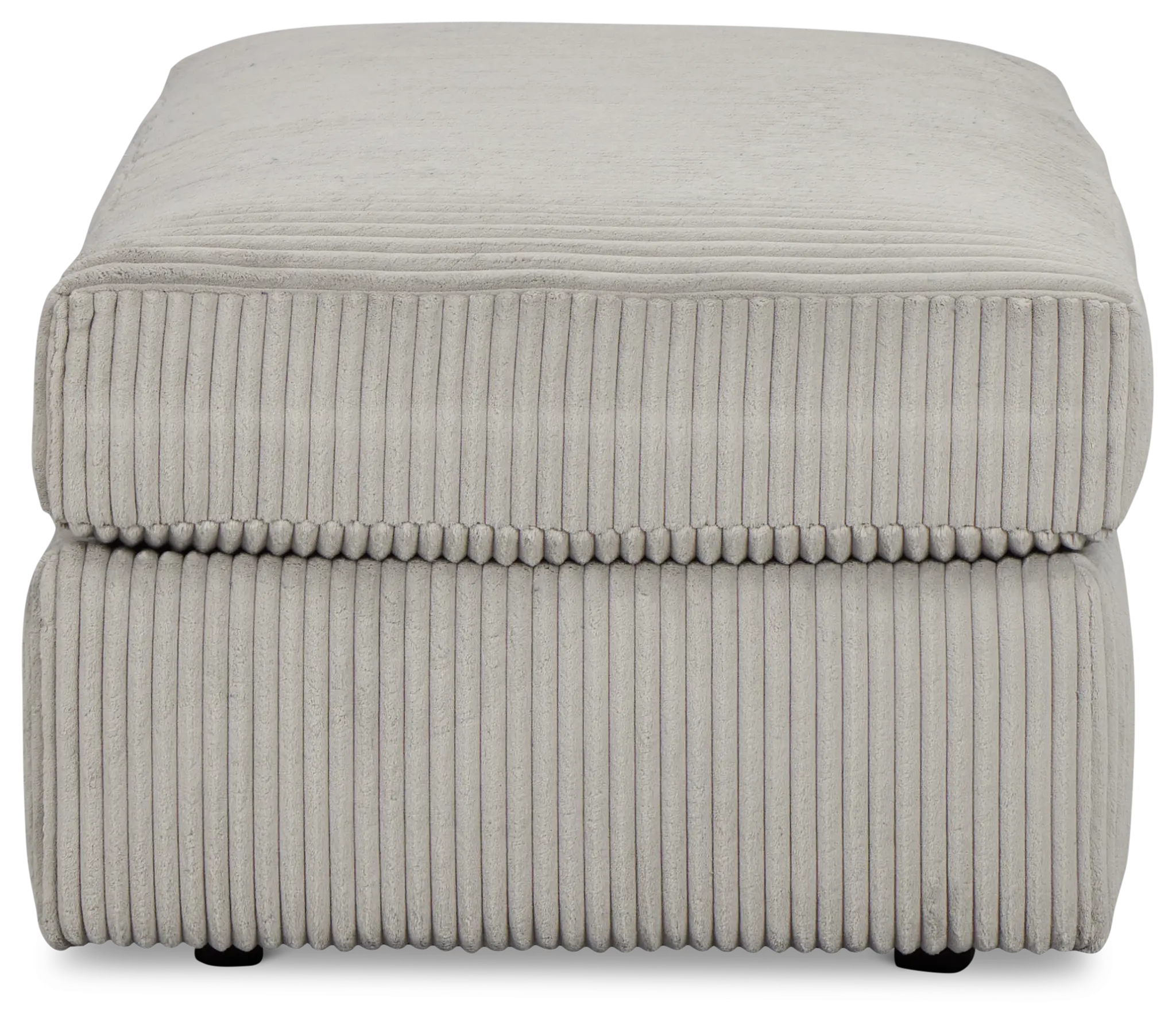 Charlie Gray Fabric Ottoman Charlie Gray Fabric Ottoman