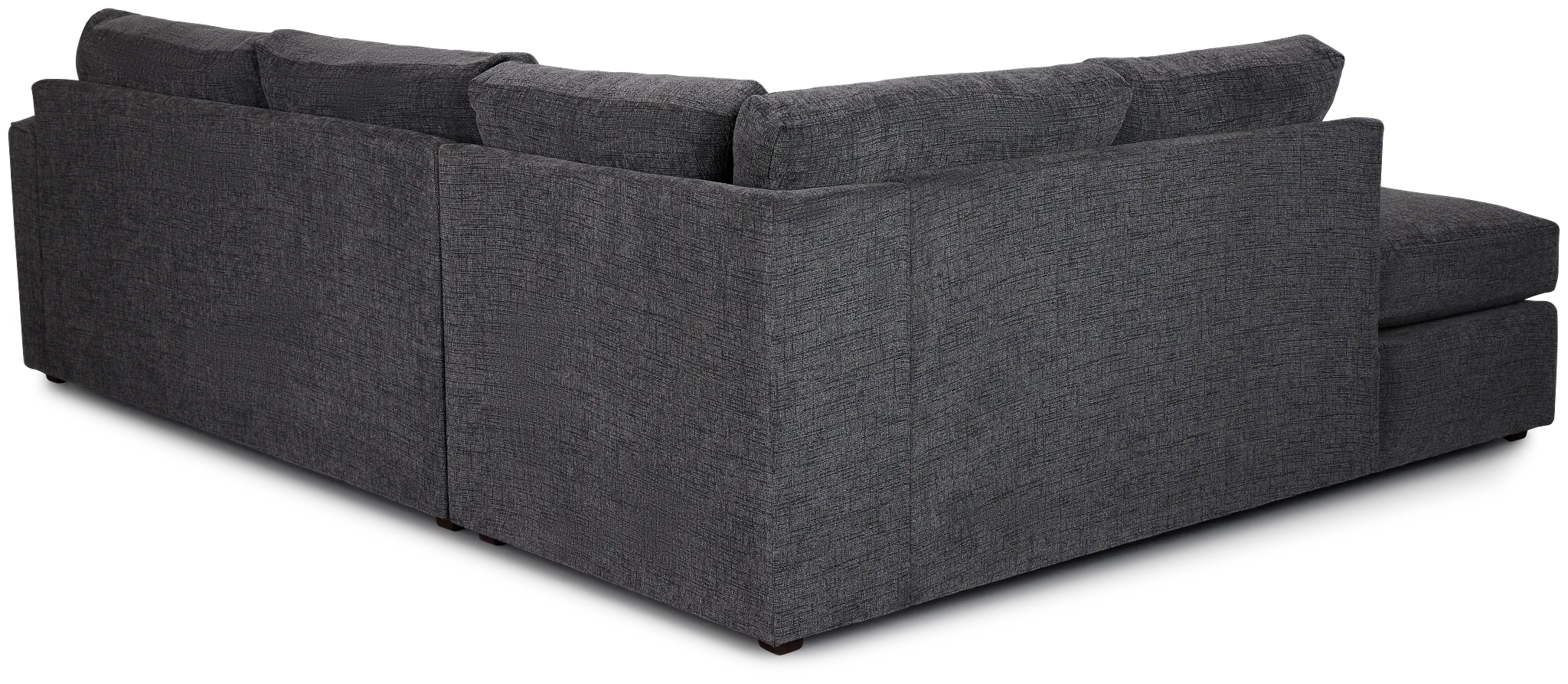 Maxie Dark Gray Micro Small Left Bumper Sectional