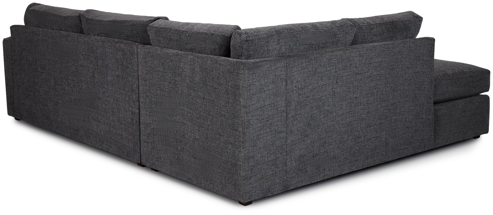 Maxie Dark Gray Micro Small Left Bumper Sectional Maxie Dark Gray Micro Small Left Bumper Sectional