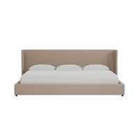 Captiva Joya Beige 48" Upholstered Shelter Bed
