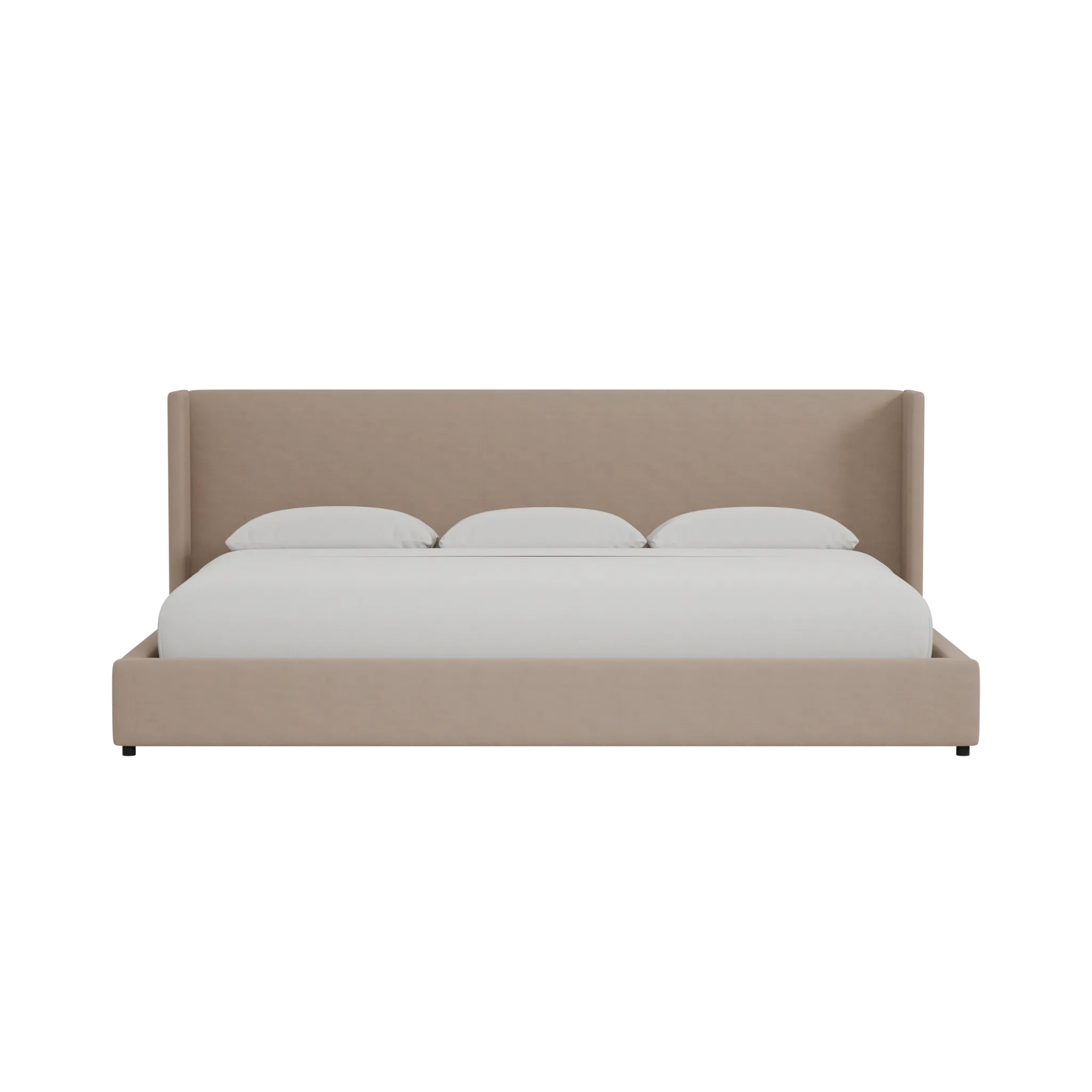 Captiva Joya Beige 48" Upholstered Shelter Bed