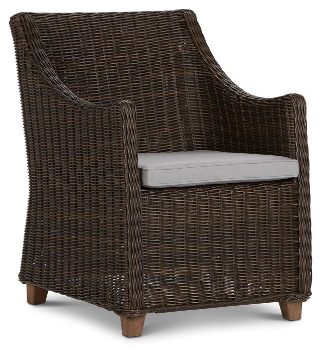 Canyon Dark Brown Gray Woven Arm Chair (0)