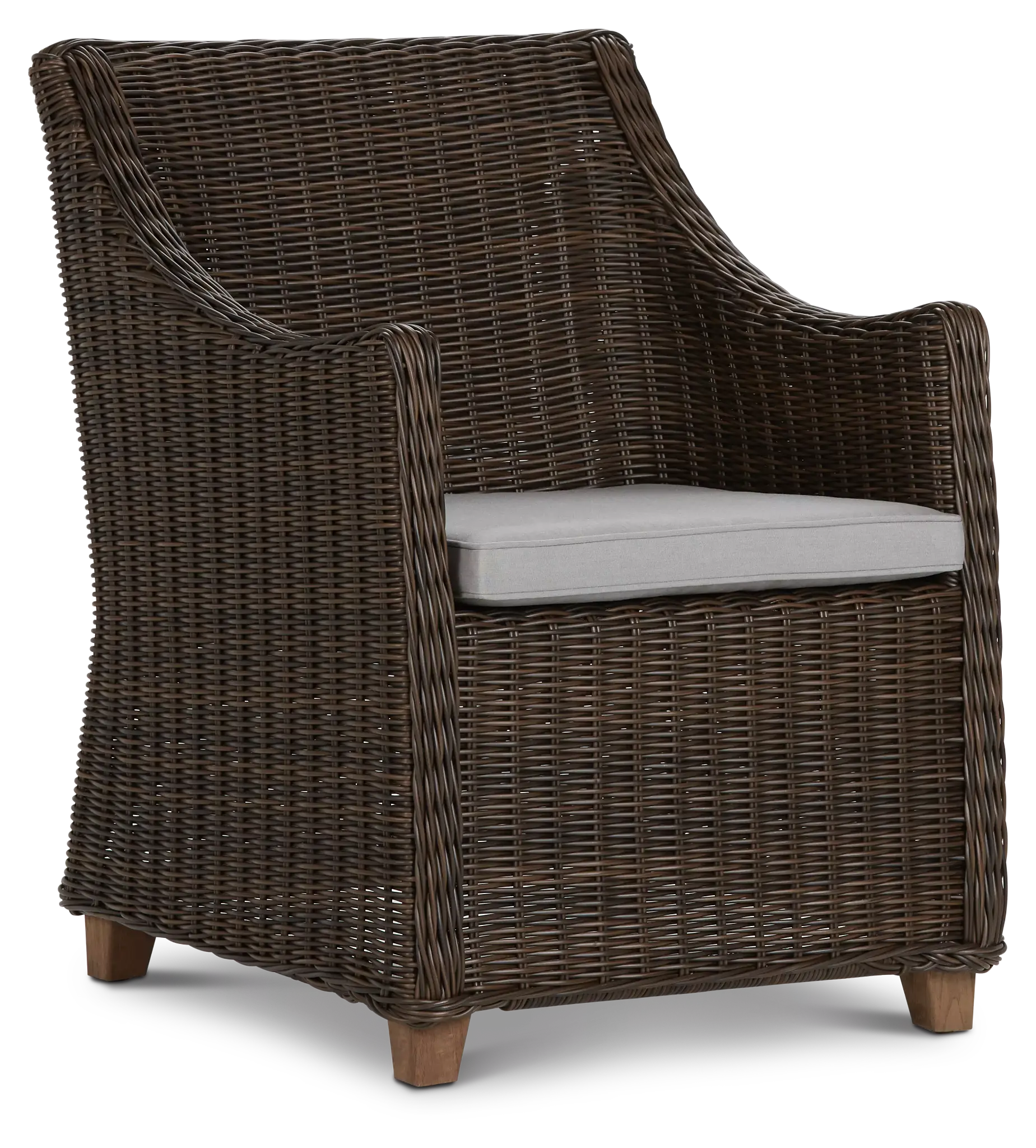 Canyon Dark Brown Gray Woven Arm Chair Canyon Dark Brown Gray Woven Arm Chair